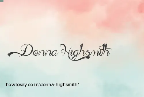 Donna Highsmith