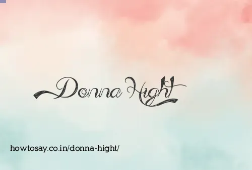 Donna Hight