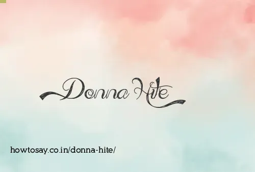 Donna Hite