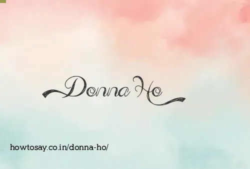 Donna Ho