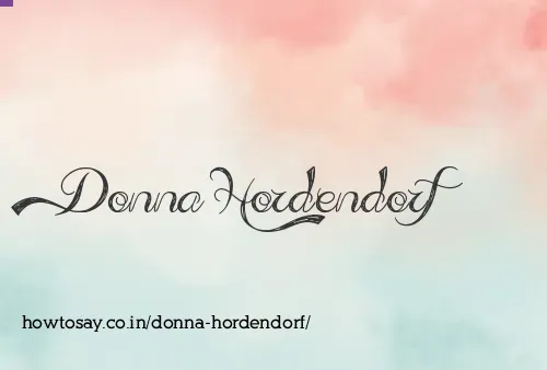 Donna Hordendorf