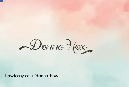 Donna Hox
