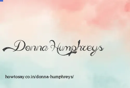 Donna Humphreys
