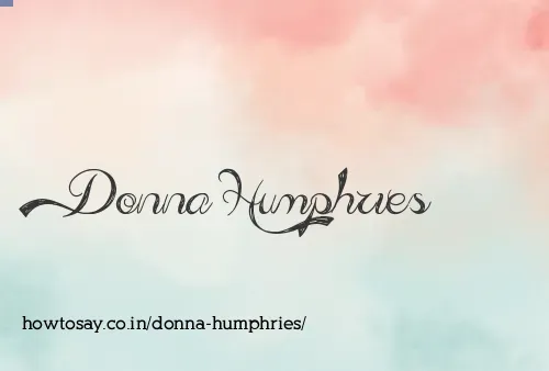 Donna Humphries