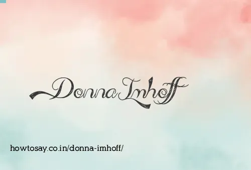 Donna Imhoff