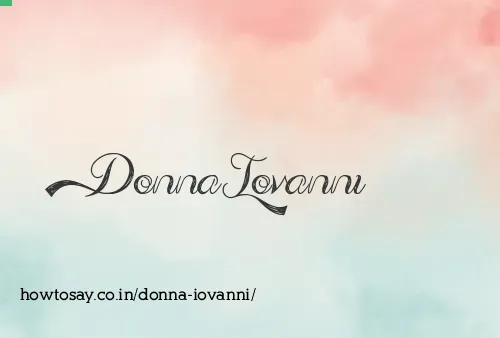 Donna Iovanni