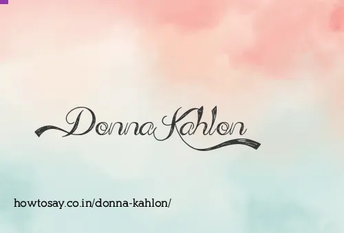 Donna Kahlon