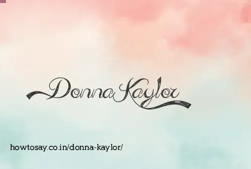 Donna Kaylor