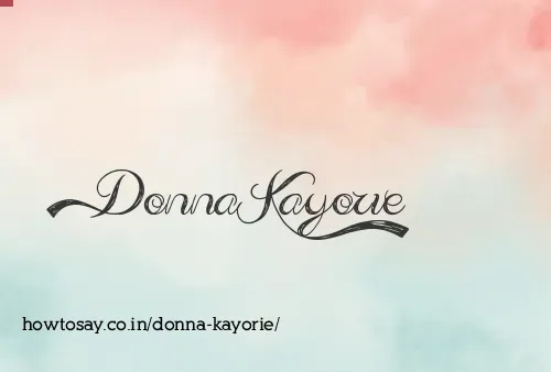 Donna Kayorie