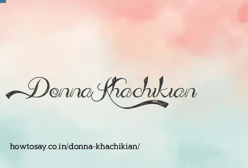 Donna Khachikian