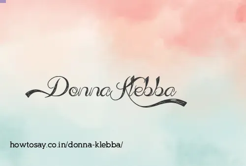 Donna Klebba