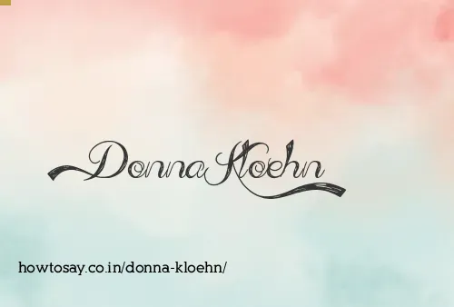 Donna Kloehn