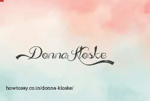 Donna Kloske