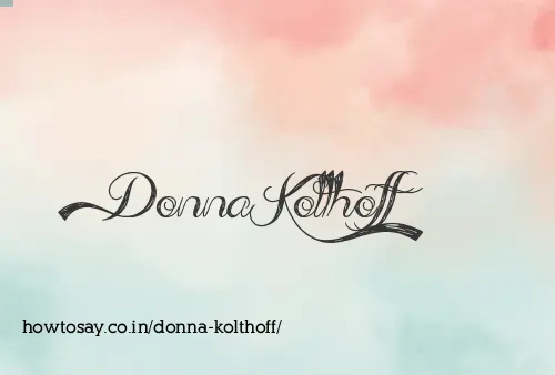 Donna Kolthoff