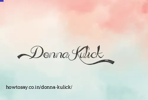 Donna Kulick