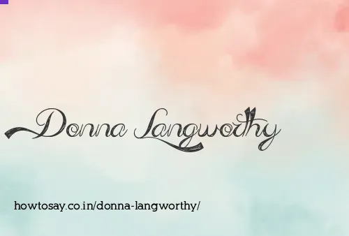 Donna Langworthy