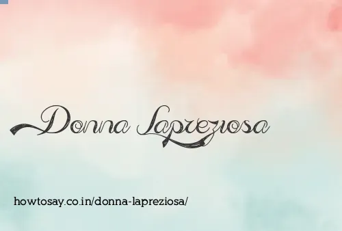 Donna Lapreziosa