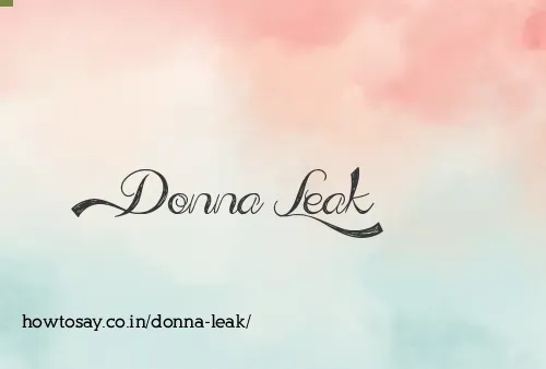 Donna Leak