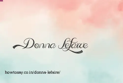Donna Lefaire