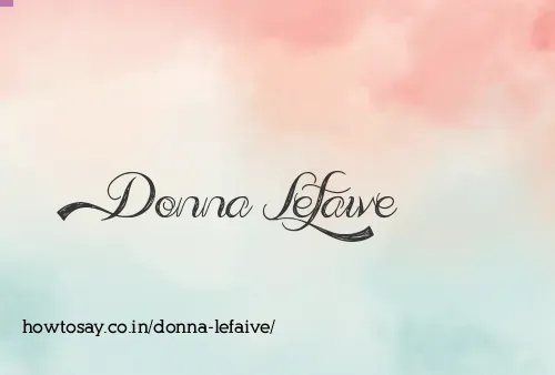 Donna Lefaive