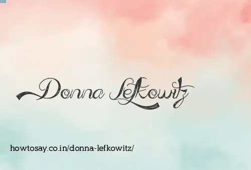 Donna Lefkowitz