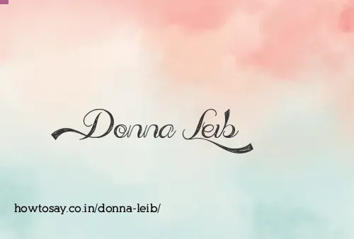Donna Leib