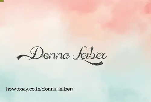 Donna Leiber