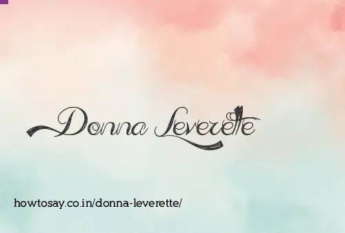 Donna Leverette