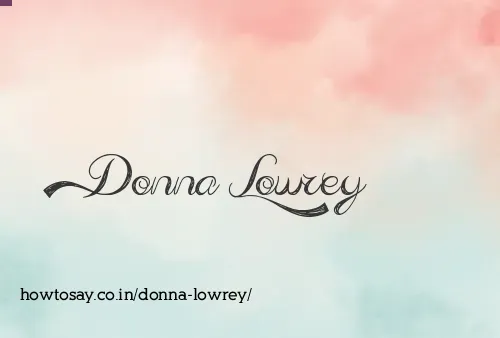 Donna Lowrey