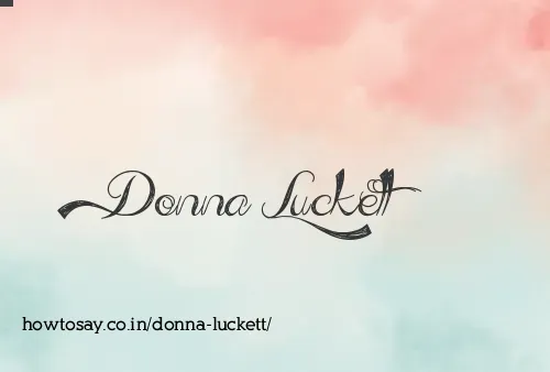 Donna Luckett