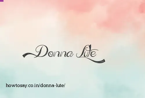 Donna Lute