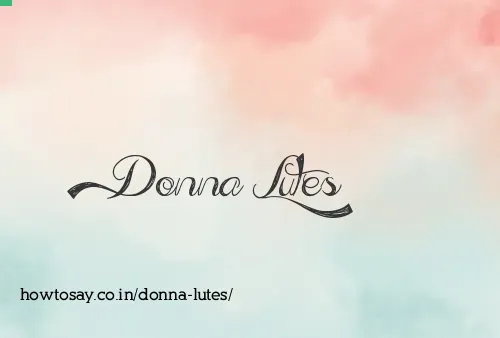 Donna Lutes