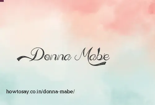 Donna Mabe