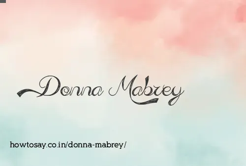 Donna Mabrey