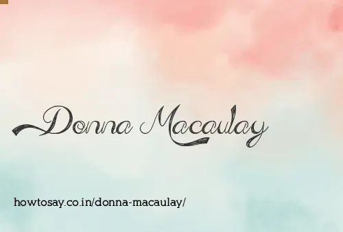 Donna Macaulay