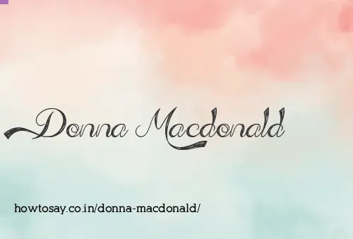 Donna Macdonald