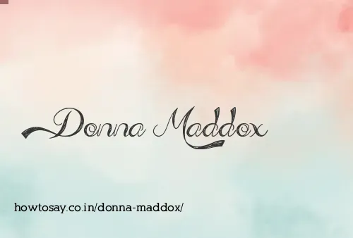 Donna Maddox