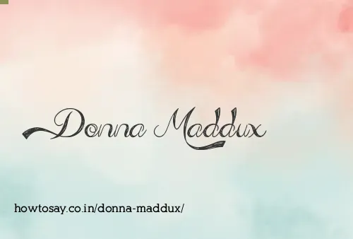 Donna Maddux