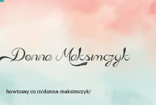Donna Maksimczyk