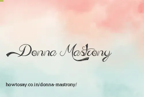 Donna Mastrony