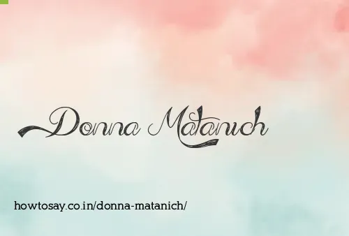 Donna Matanich