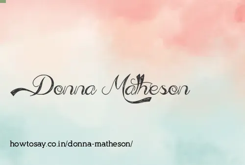 Donna Matheson
