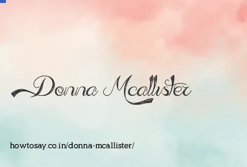 Donna Mcallister