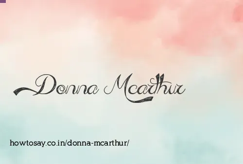 Donna Mcarthur