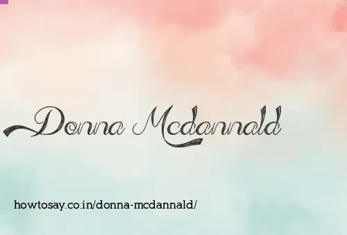 Donna Mcdannald