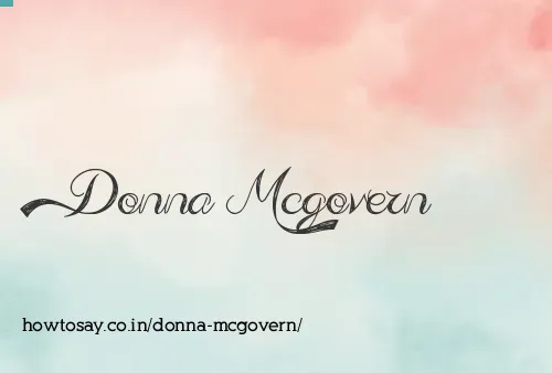 Donna Mcgovern