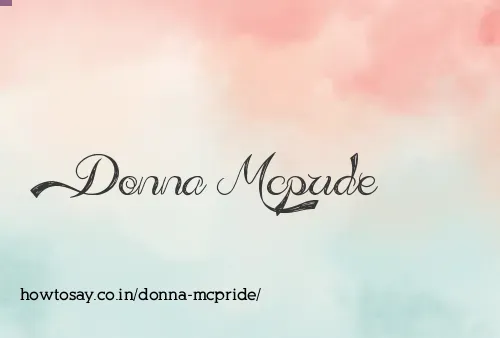 Donna Mcpride