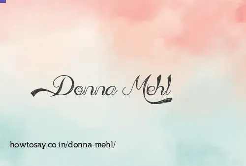Donna Mehl