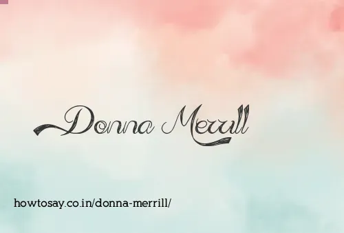 Donna Merrill