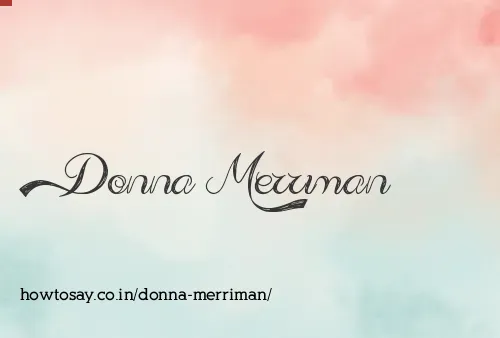 Donna Merriman